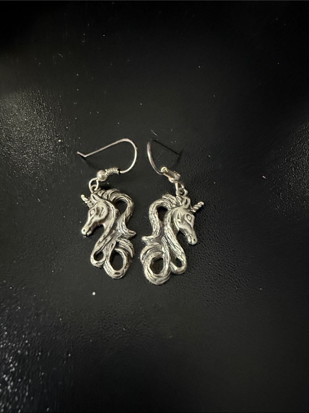 Silver 925 Unicorn Dangle Earrings - Laser-cut